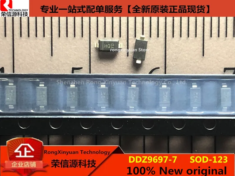 DDZ9697-7 DDZ9697 HQ  SOD-123  URFACE MOUNT LOW CURRENT ZENER DIODE 100% New original