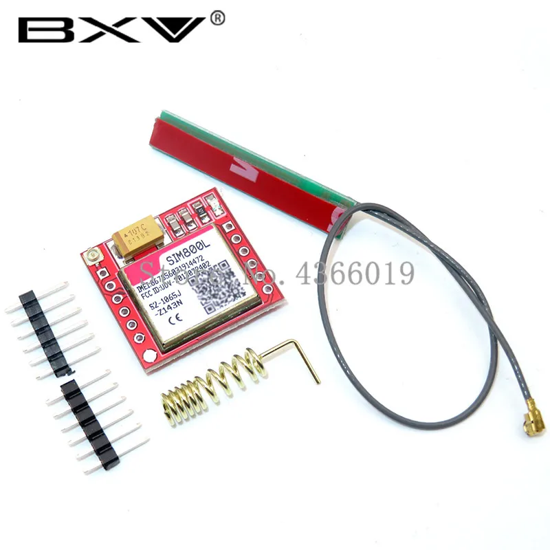 SIM800L GPRS GSM Module Micro SIM Card Core Quad-band TTL Serial Port Antenna PCB Wireless WIFI Board for Arduino Smart Phone