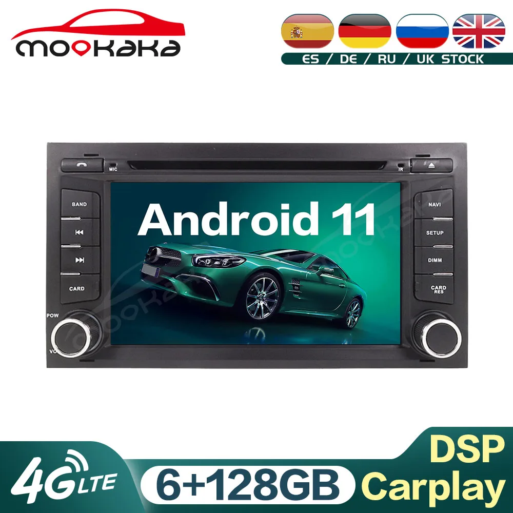 For Seat Leon 2012 - 2017 Android 11 6G+128GB Car Multimedia Player Auto Radio GPS Navigation Audio Stereo Head Unit Carplay DSP