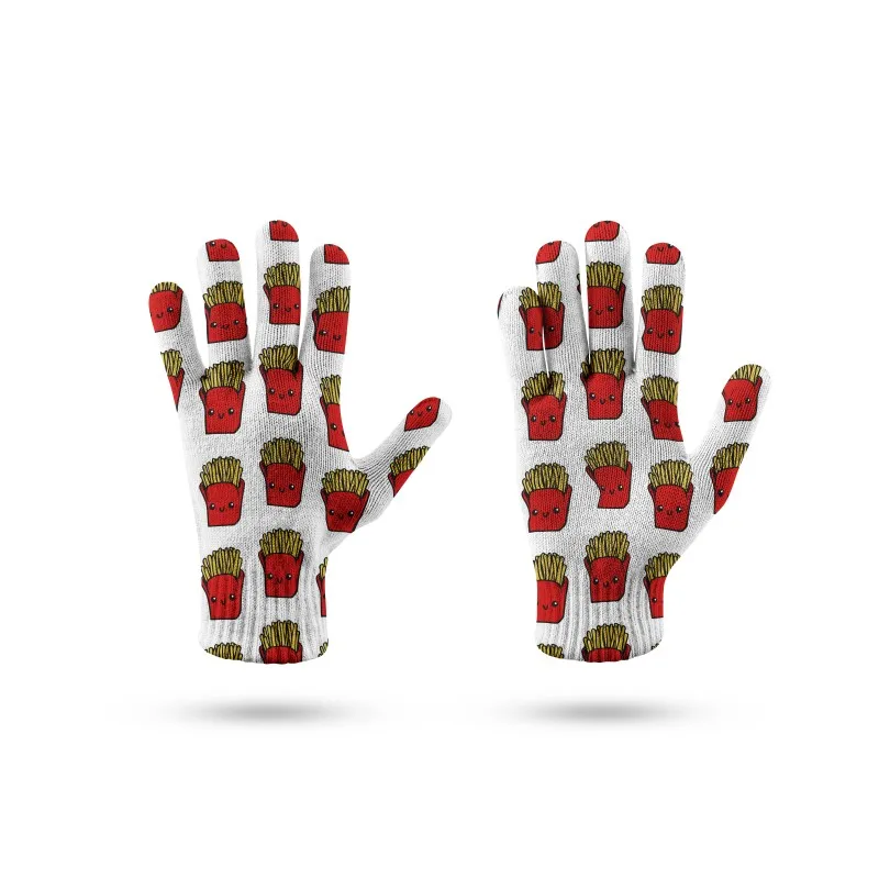 Stampa personalizzata la tua foto Pet Face Gloves stampa 3D guanti colorati divertenti personalizzati per uomo donna divertenti novità guanti regali