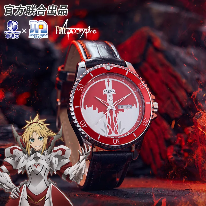 

[Fate Apocrypha]Anime Watch FA FGO Mordred Fate Grand Order Red Saber Manga Role Action Figure Gift