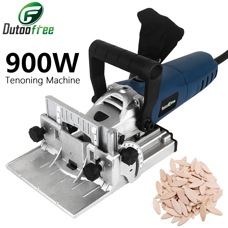 900W Groover Copper Motor Biscuit Machine Puzzle Machine Biscuit Jointer Electric Tool 220V Woodworking Tenoning Machine