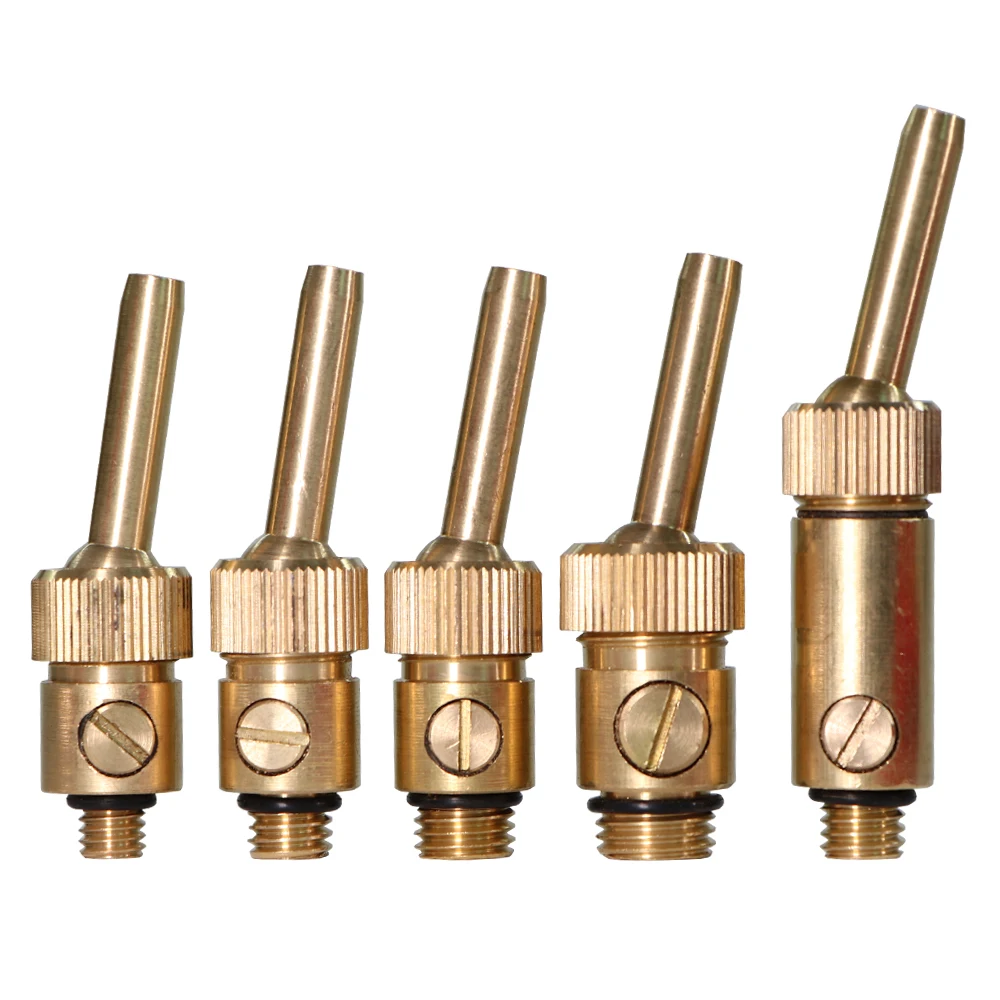 

M8-M14 Male Thread Brass Curtain Fountain Nozzle w/ Shut Off Adjustable Direction for Landscape Garden Pond Decoration Jet Spray
