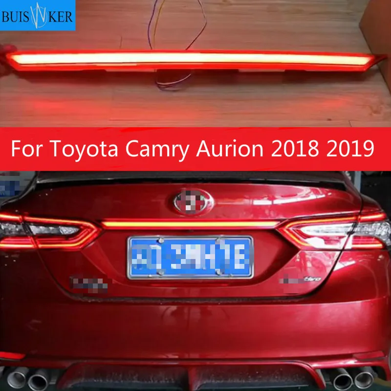 

Rear Bumper trunk Tail Light for Toyota Camry Aurion 2018 2019 LED Taillight Reflector Brake Lamp Warning turn Signal light