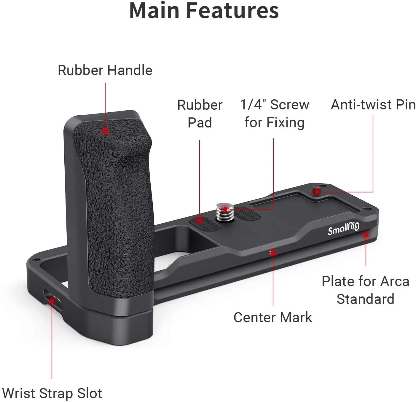 SmallRig for XT4 L-Shape Grip for FUJIFILM X-T4 Camera Feature Arca-Swiss Plate for Quick Release 2813