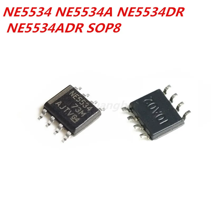 10PCS/LO  NE5534 NE5534A NE5534DR NE5534ADR SOP8 NEW In Stock