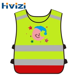 Kids School Vest Yellow Fluorescent Vest Outdoor Clothing for Children Traffic Student Clothes
