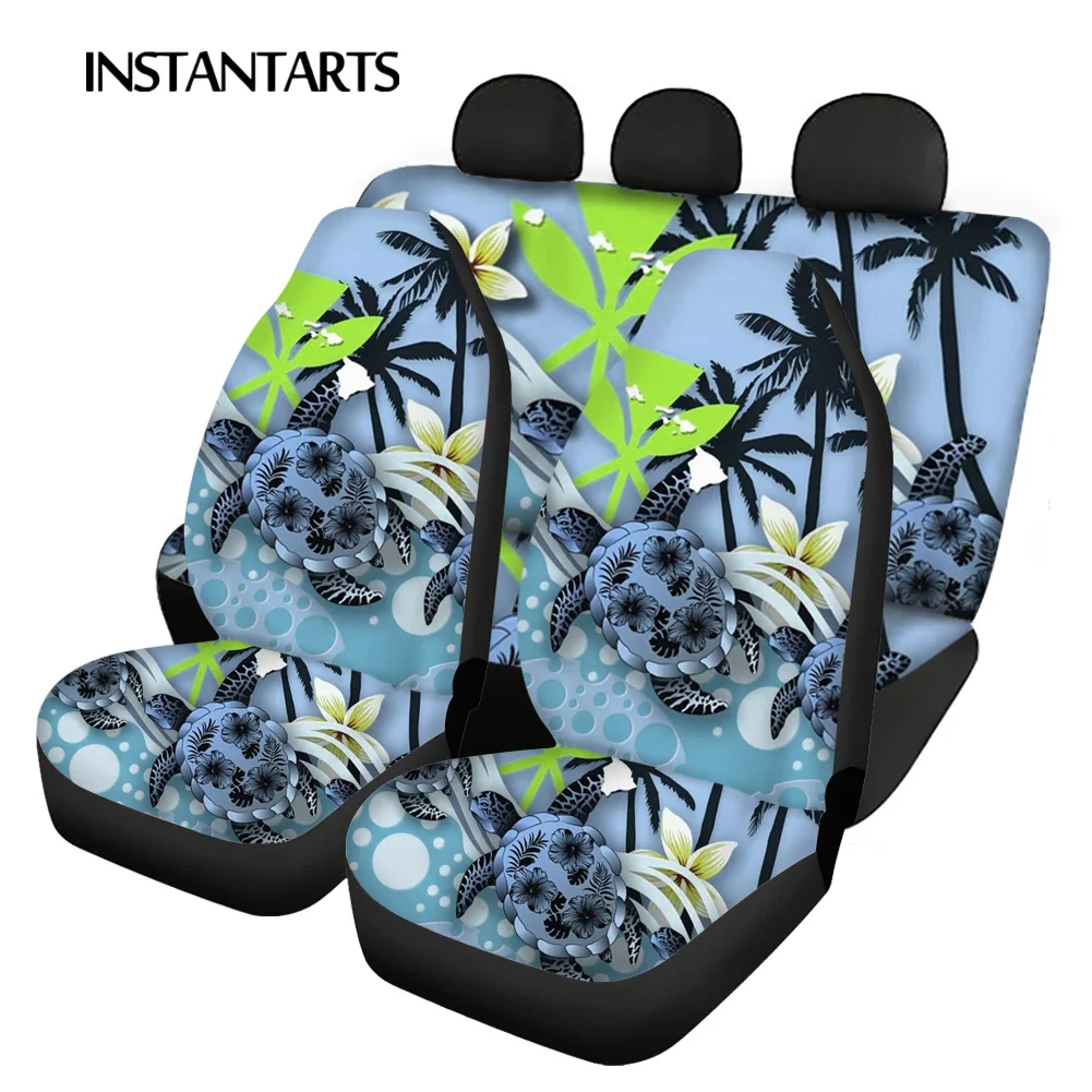 INSTANTARTS Hawaiian Style Prints Car Interior Decor Vehicle Seat Cushion Slip-Resistant Car Seat Cushions Easy to Install 2021