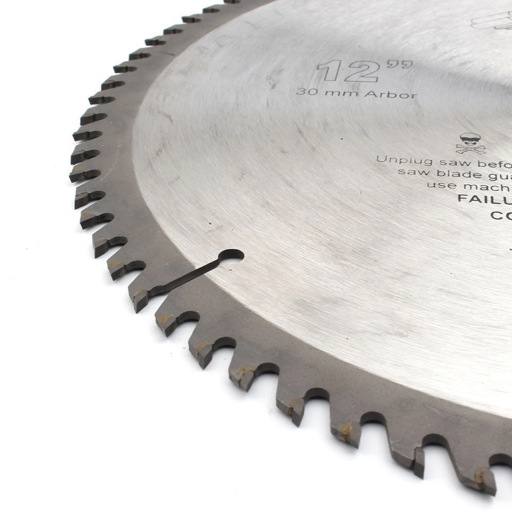 Lama per sega circolare da 12" 300 mm Utensile da taglio per legno/alluminio Carburo cementato 40 60 80 100 denti