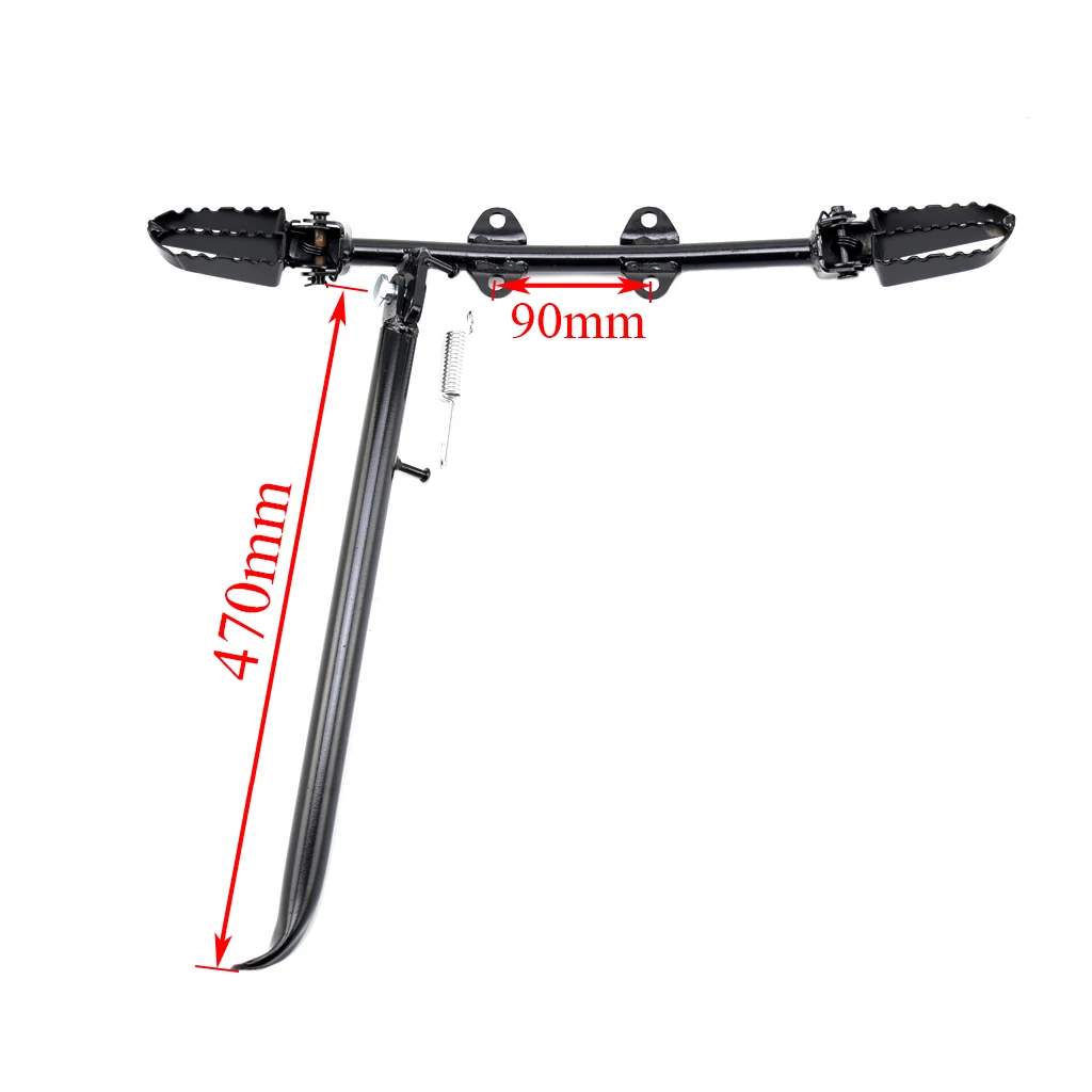 Pit Dirt Bike Rest Side Mount Foot Peg Footpeg Mount Rest Kick Stand for all bikes Honda C90 Style Engine 110cc 125cc 140cc