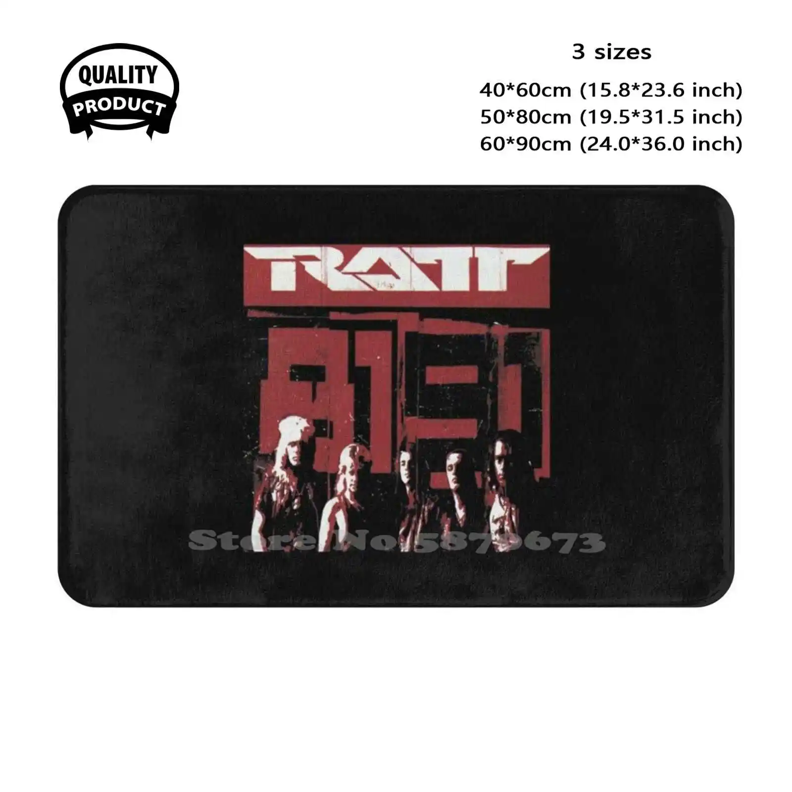 Ratt Best Music 8191 Soft Cushion Home Carpet Door Mat Car Rug Deftones Band Glam Metal Glam Punk Most Popular Best Music Genre