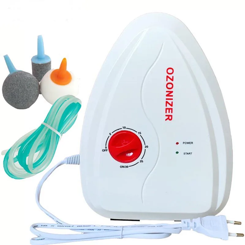 Generador de ozono de 220V, esterilizador, purificador de aire y agua para el hogar, frutas, verduras, agua, alimentos, aceite, ionizador