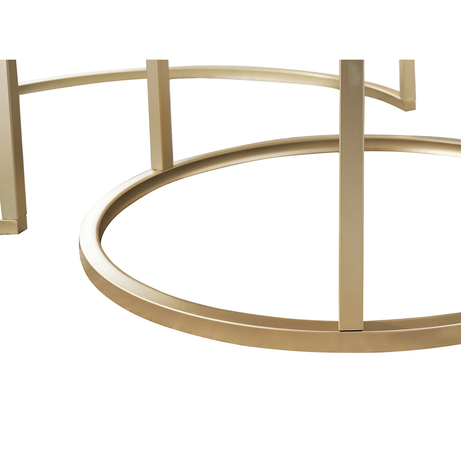 EGOONM 2 Stück moderner Couchtisch mit Marmorstruktur für Wohnzimmer, Sofa, seitlicher runder Couchtisch, 2-in-1 – Detail 15