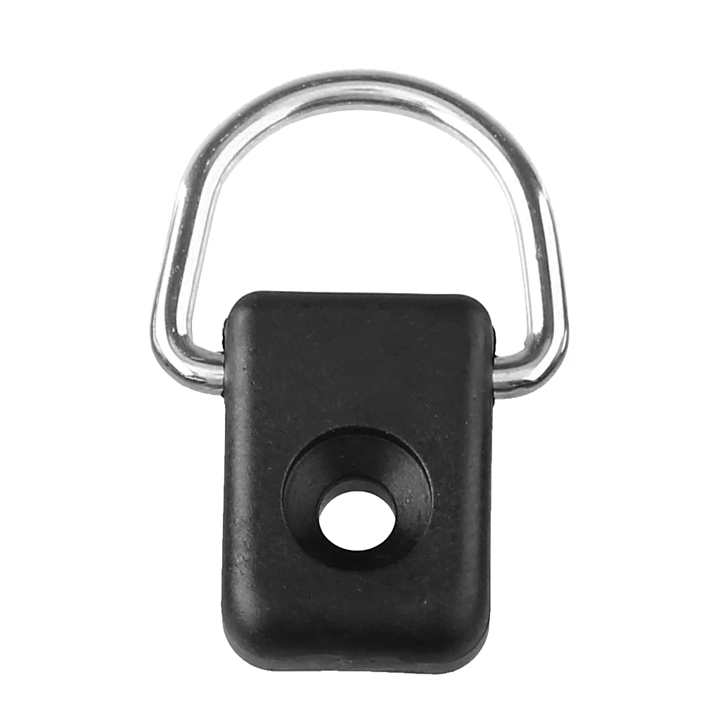 12pcs Black Canoe Kayak Boat D Ring Outfitting Sailing Fishing Kit