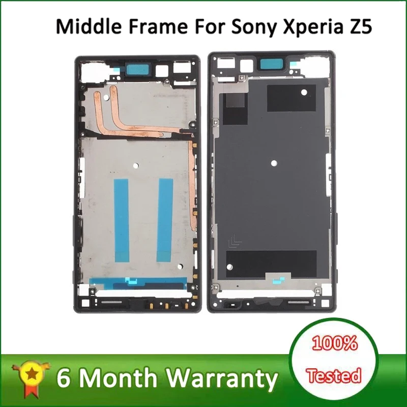 

LCD Frame For Sony Xperia Z5 LCD Plate Middle Frame Bezel Housing Cover + Plug Cover For Xperia Z5 Dual E6653 E6603 E6633 E6683