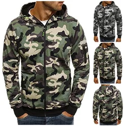 Men's Hoodie Jacket 2021 Fashion Camouflage Windproof Overcoats Homme Warm Streetwear Tops Tracksuits Oversized Men Clothing