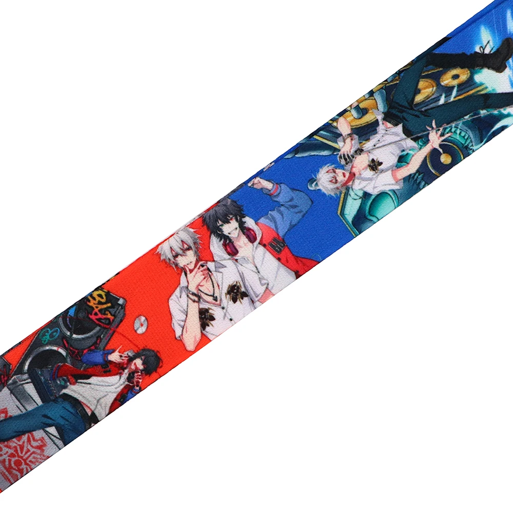 Flyingbee Hypnose Mikrofon Cartoon Stil Anime Liebhaber Schlüssel Kette Lanyard Neck Strap Für USB Abzeichen Halter DIY Hängen Seil X2335