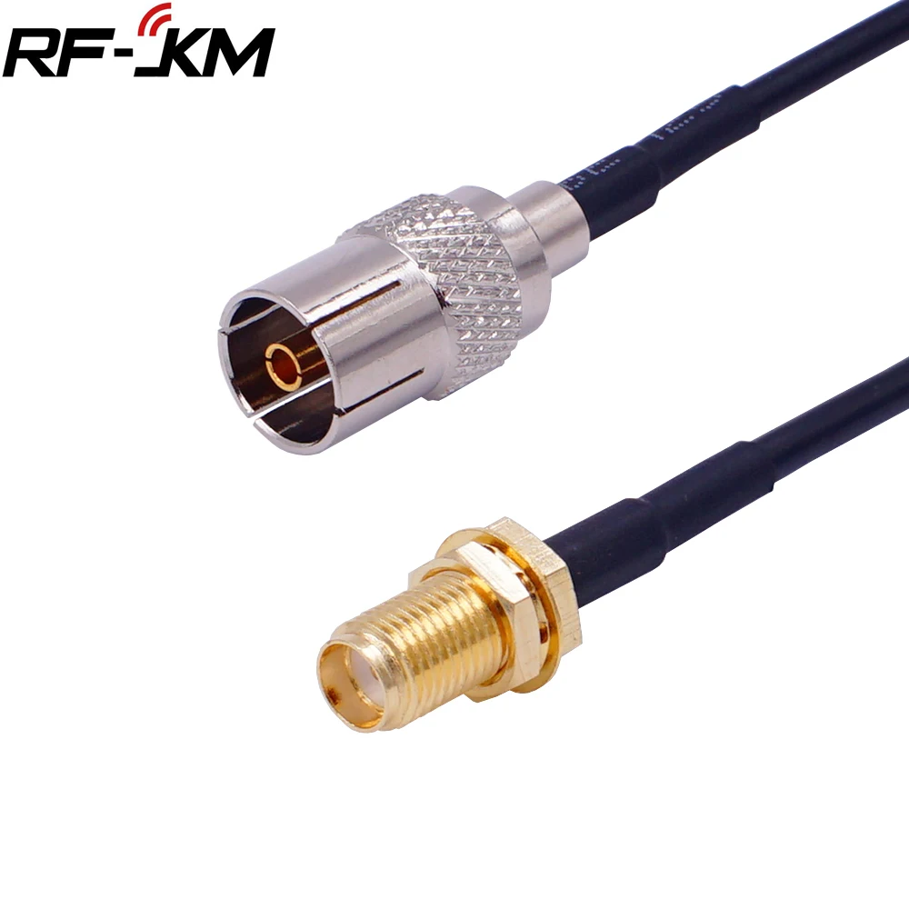 RG174 Cable IEC PAL DVB-T RF Coaxial cable TV to SMA connector TV Female to SMA Female jack  Pigtail cable