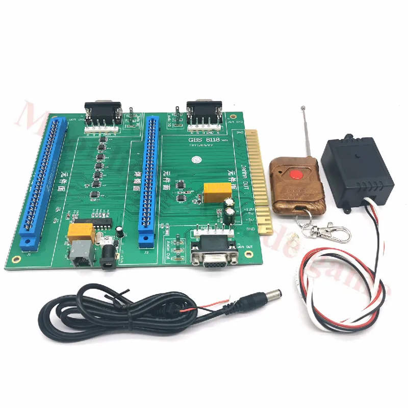 GBS-8118 Arcade Game Board 2 In 1 Switch Control VGA CGA Multi JAMMA Switcher D5271A Remote Controller