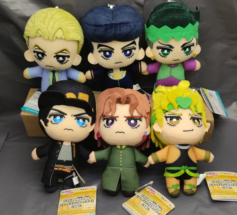 

se of 6 Jojos Bizarre Adventure Tomoni Noriaki Kakyoin Stardust Crusaders Dio Brando Plush Doll