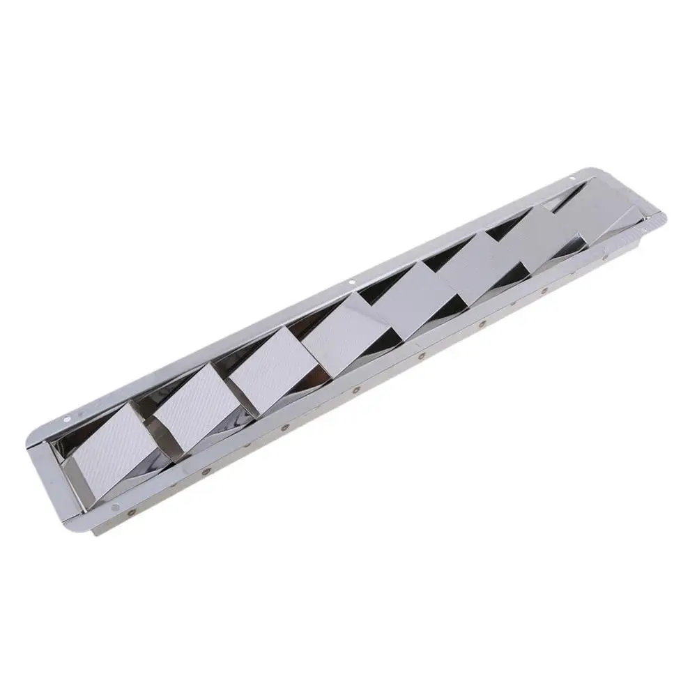 1 Pcs Boat Stainless Steel Louver Air Vent 427mm Marine 8 Slots Ventilation