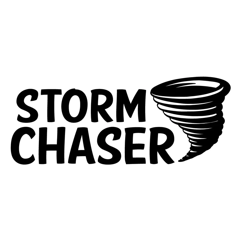 

16*6.4cm Storm Chaser Decal Car Stickers Tornado Weather Train Spotter Car Decor Window Bumper Sticker