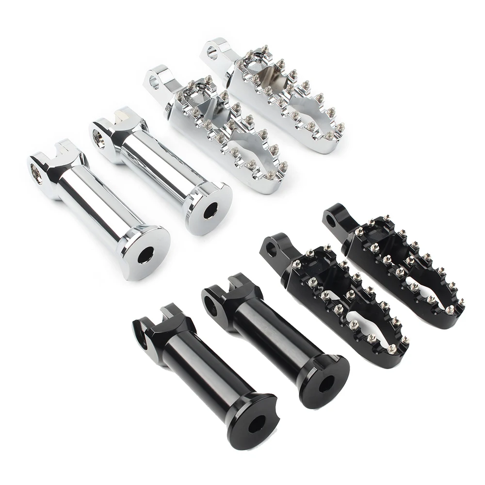 Chrome/Black Motorcycle Foot Rest Pegs Mount Assembly For Harley Softail FXLR FXFB FXBR FXBB FLSL FLSB FLHC FLFBS FLDE 2018-2020