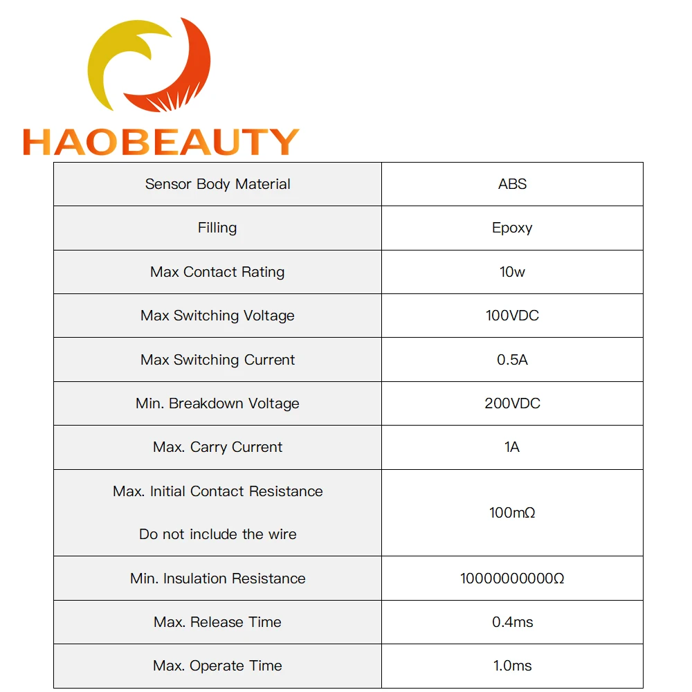 HaoBeauty Piston Type Water Flow Switch Normally Open Beauty Professional Laser Equipment for IPL Eyebrow Washing Machine