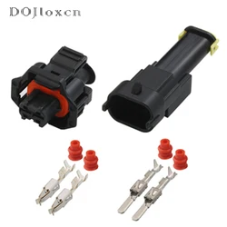 1/5/10/20/50/Sets 2 Pin Sensor Waterproof Black Male Female Connector Plug Wiring Harness Cable 3.5 MM Socket 1928403689