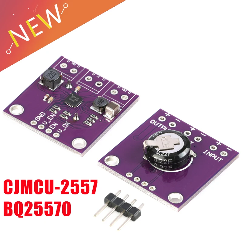 CJMCU-2557 BQ25570 Nano Power Energy Harvester Boost Converter Low Power Solar Energy Collector Converter Buck Board Module