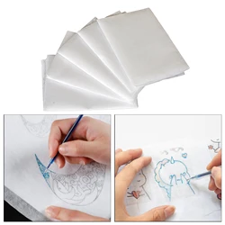 5Pcs Fabric Transfer Paper Water Soluble Embroidery Stabilizer Topping