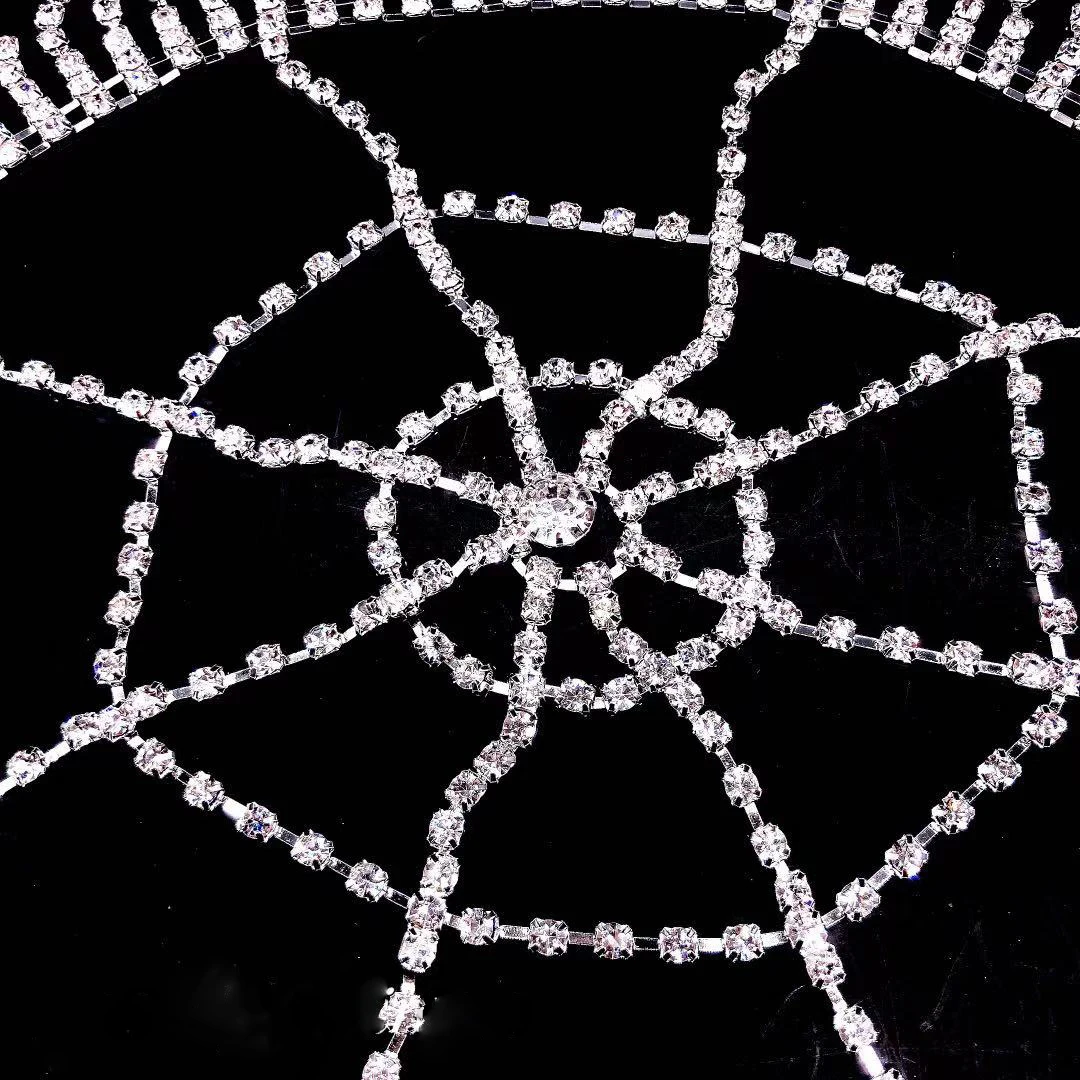 Fashion luxury shining Rhinestone hollow mesh headdress Hat Women's hair ornament BLING crystal headdress headdress jewelry gift