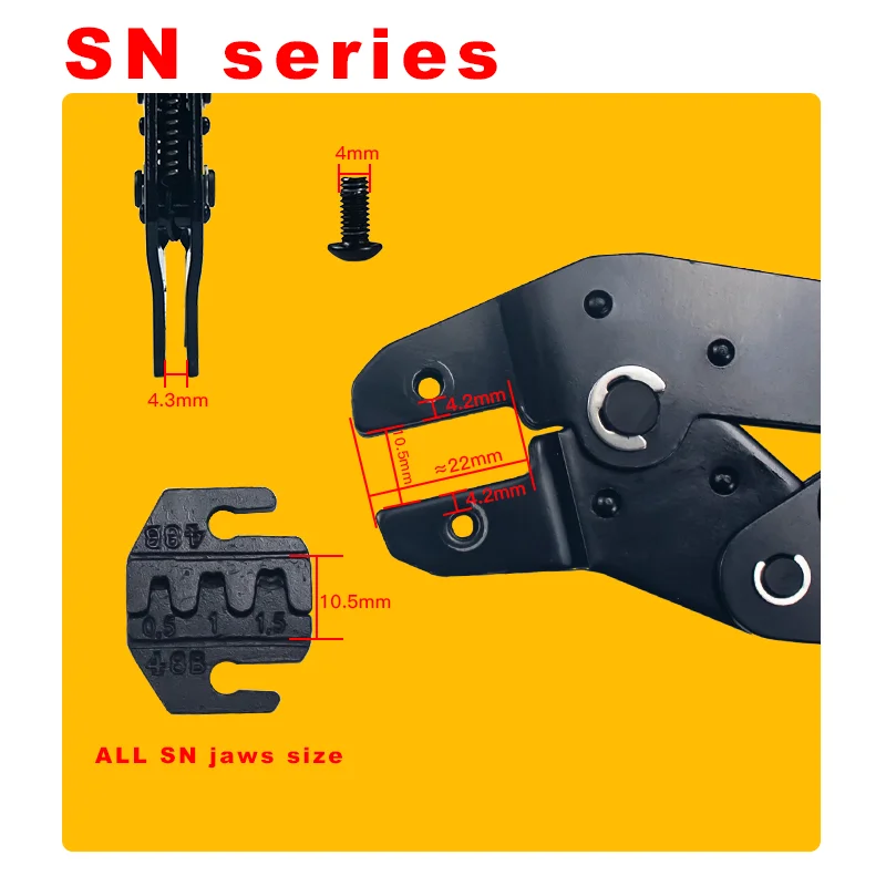 0.25-2.5mm 4 Jaw crimping pliers Kit For Self Adjustable Crimping Hand Pliers Electrical Wire Terminals Crimper Hand Tool Set