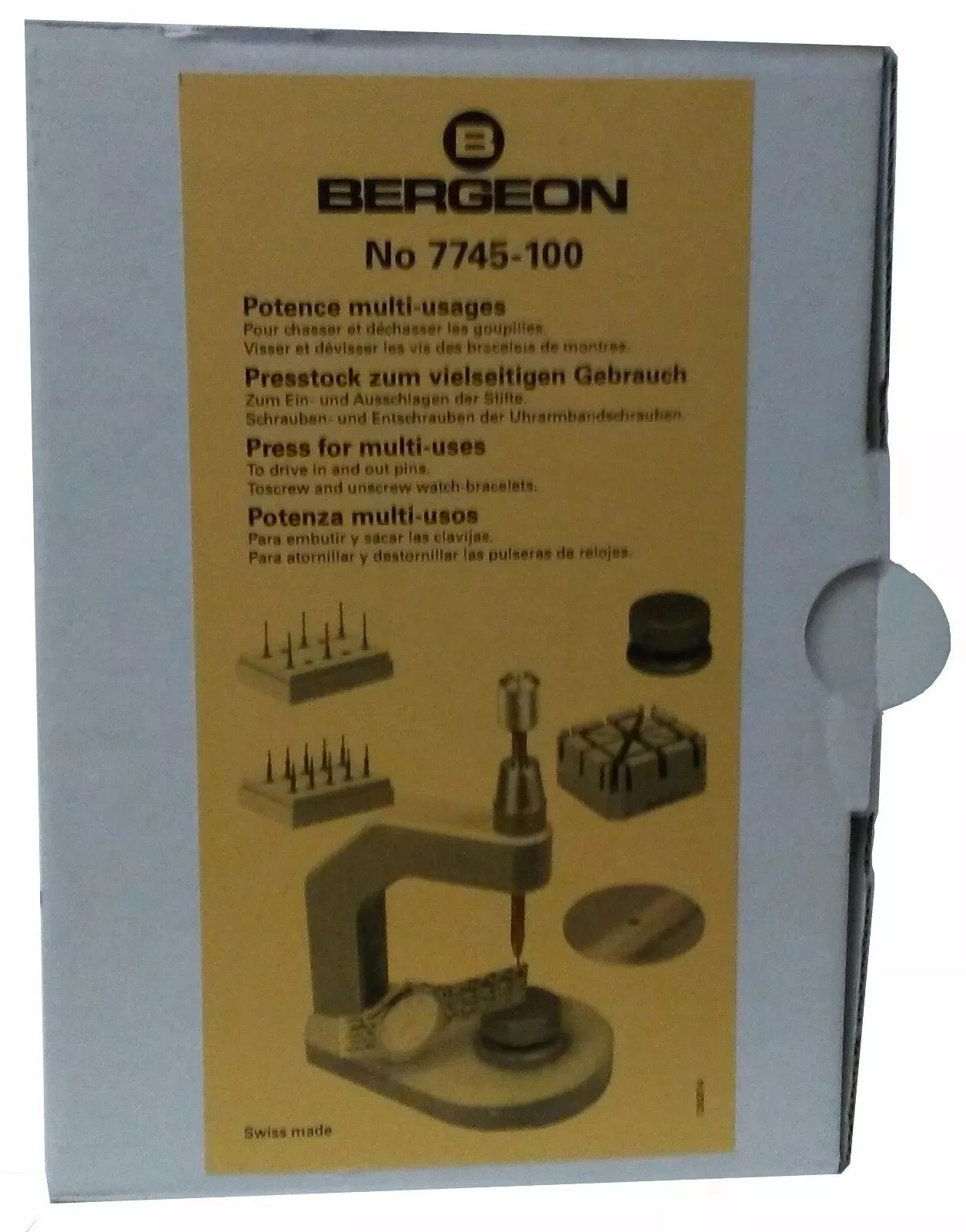 Bergeon Press for Multi Uses for Watches with Leather or Metal Bracelets