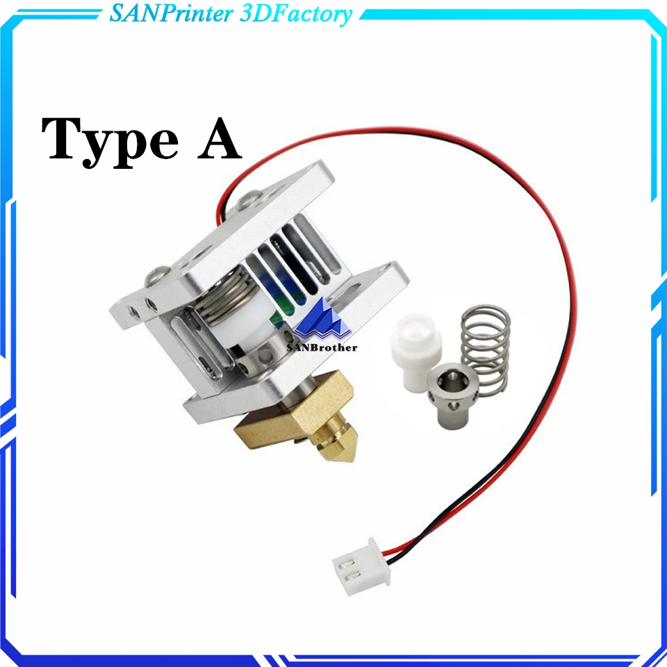 UM2+ 2 Extended+ UM2+ Olsson block nozzle kit with Heat Sink hotend header kit for DIY 3D printer 1.75/3mm filament