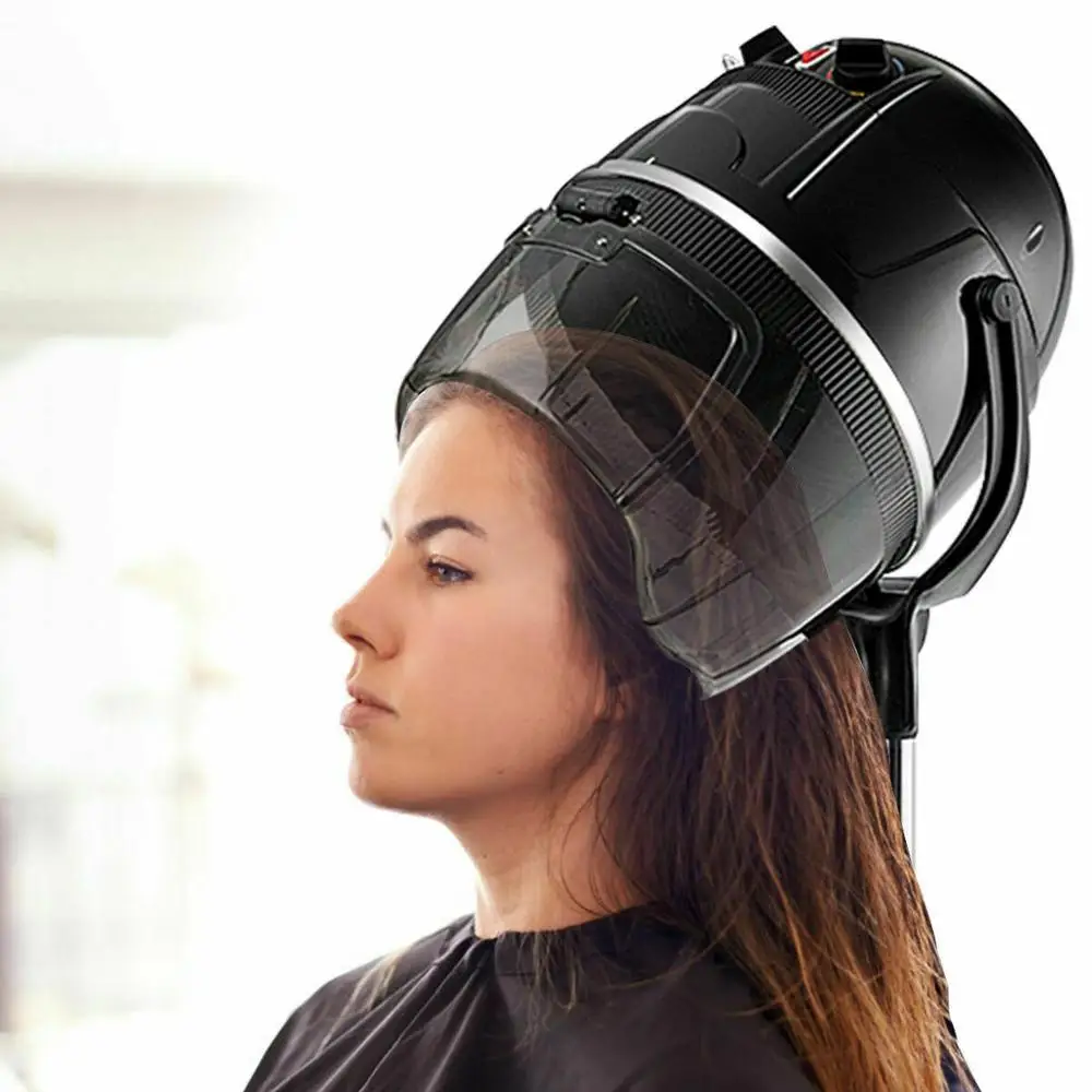 Samger 1000W Professional Stand Hair Drying Adjustable Hair Bonnet Dryer Salon Hair Styling Tool EU Plug W/ Timer Temperature