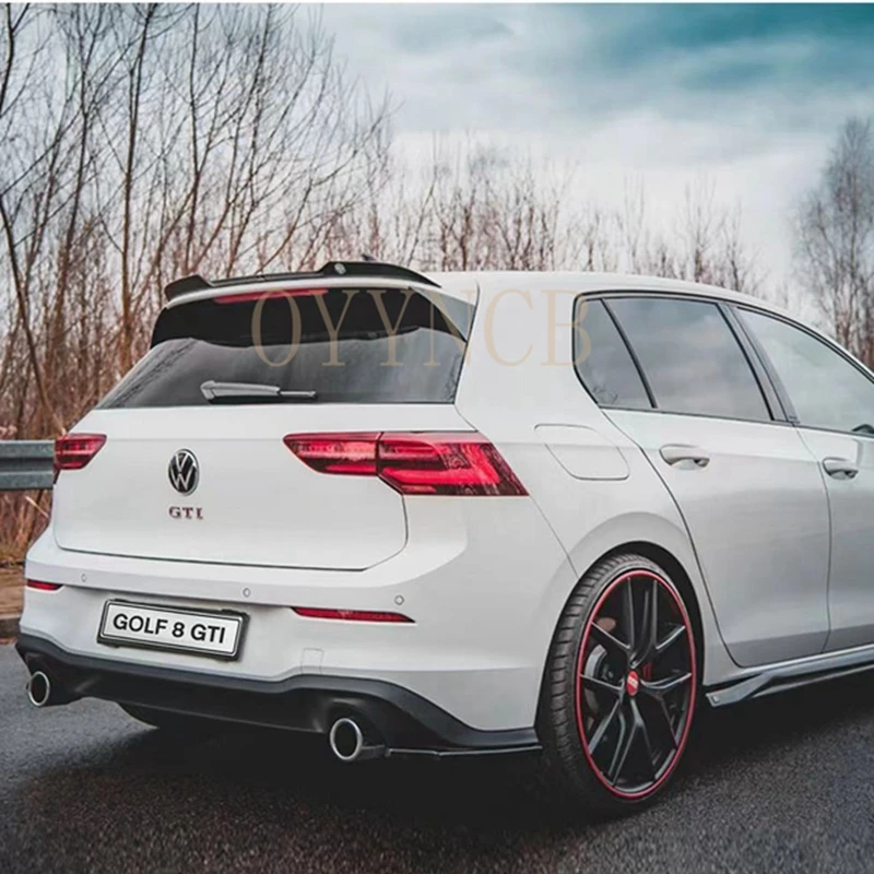 For Volkswagen Golf 8 GTI MAX roof spoiler high-quality ABS material car rear spoiler black rear spoiler