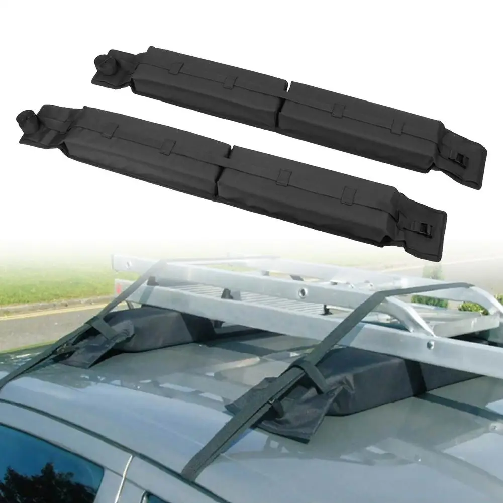 Auto Soft Car Roof Frame Removable Luggage Rack Load 75kg Foldable Oxford Universal Car Carrier Rack Universal Kit Car Black