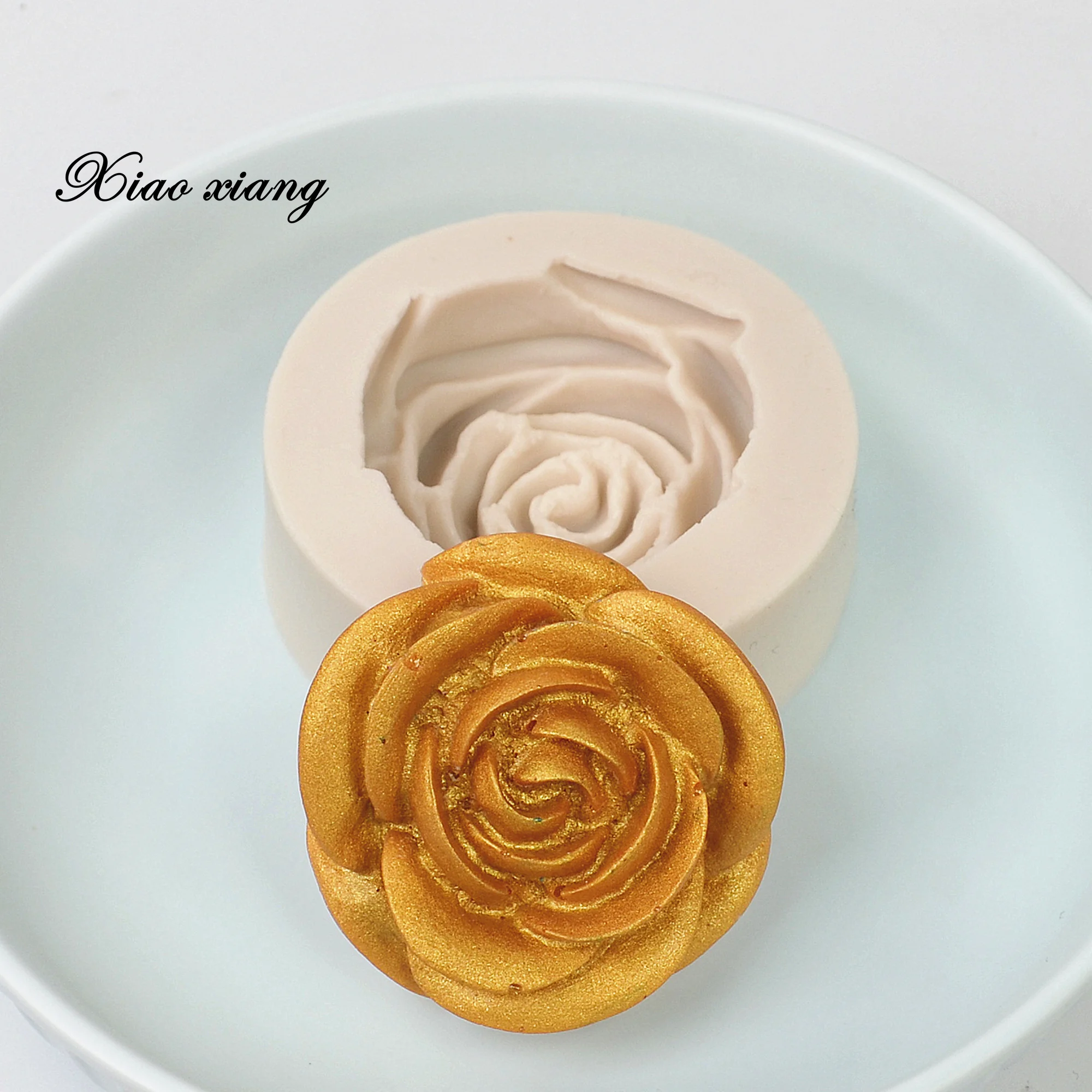 

3D Rose Flower Shape Silicone Fondant Soap Molds For Baking Cake Mold Cupcake Jelly Candy Chocolate Decoration Baking Tools Mold