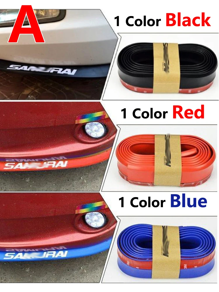 2.5m Rubber Car Body Front Bumper Lid Protector Strip For AUDI A1 S1 A3 S3 RS3 8V 8P A4 S4 RS4 A5 S5 B8 VW Golf POLO MK6 Passat