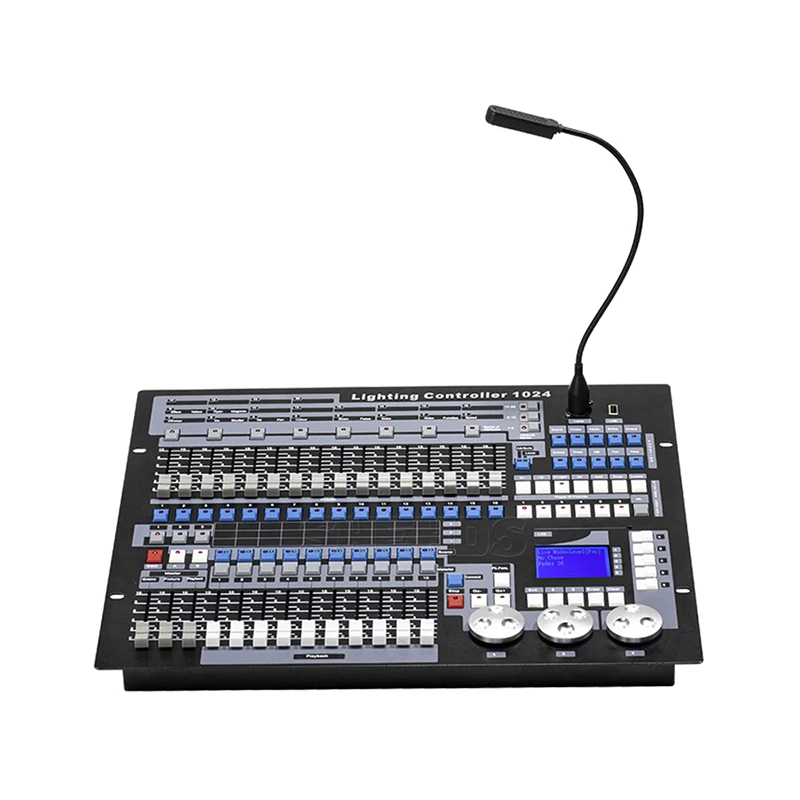 Imagem -03 - Dmx Console com Case Professional Controle de Iluminação Palco dj Disco Nightclub Concert 1024 Canais