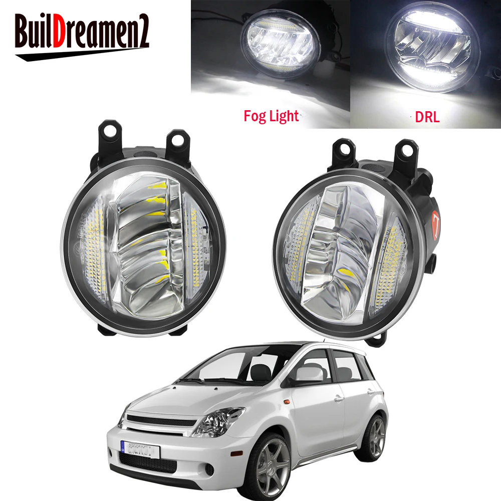 

2in1 Function Car Front Bumper Fog Light Assembly LED Daytime Running Lamp DRL 30W H11 12V High Bright For Scion xA 2006