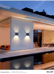 Wall outdoor lightingWaterproof Adjustable Angle Square Exterior Corridor Moisture-proof Decorative Lamps for garden and terrace