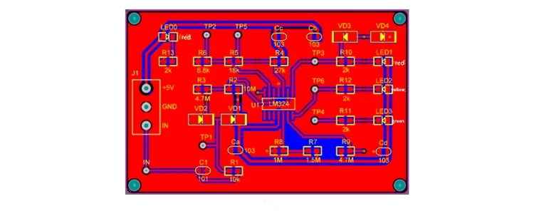 Testador de nível lógico, produto eletrônico, kit de exercícios diy