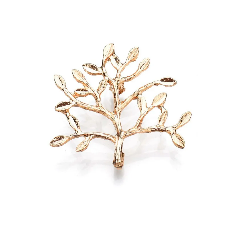 Tree Brooches for Women 2 Colors Available Fashion Vintage Elegant Brooch Pin Coat Jewelry Gift