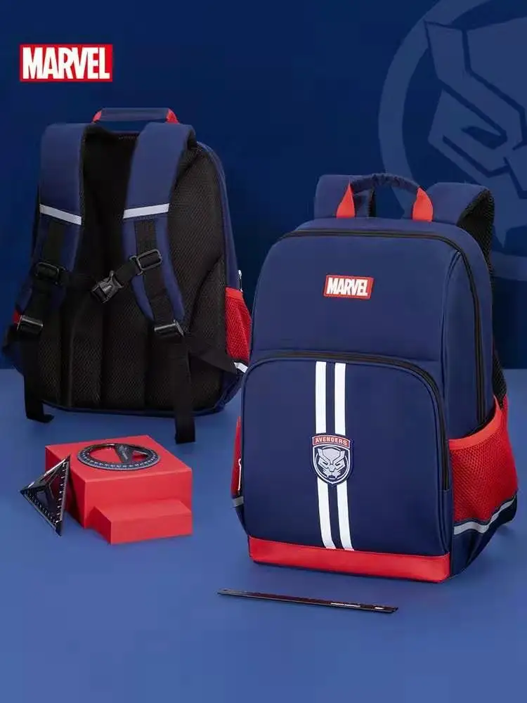 Disney New School Bags For Boys Primary Student Shoulder Orthopedic Backpack Captain America Spider Man Grade 1-5 Mochilas