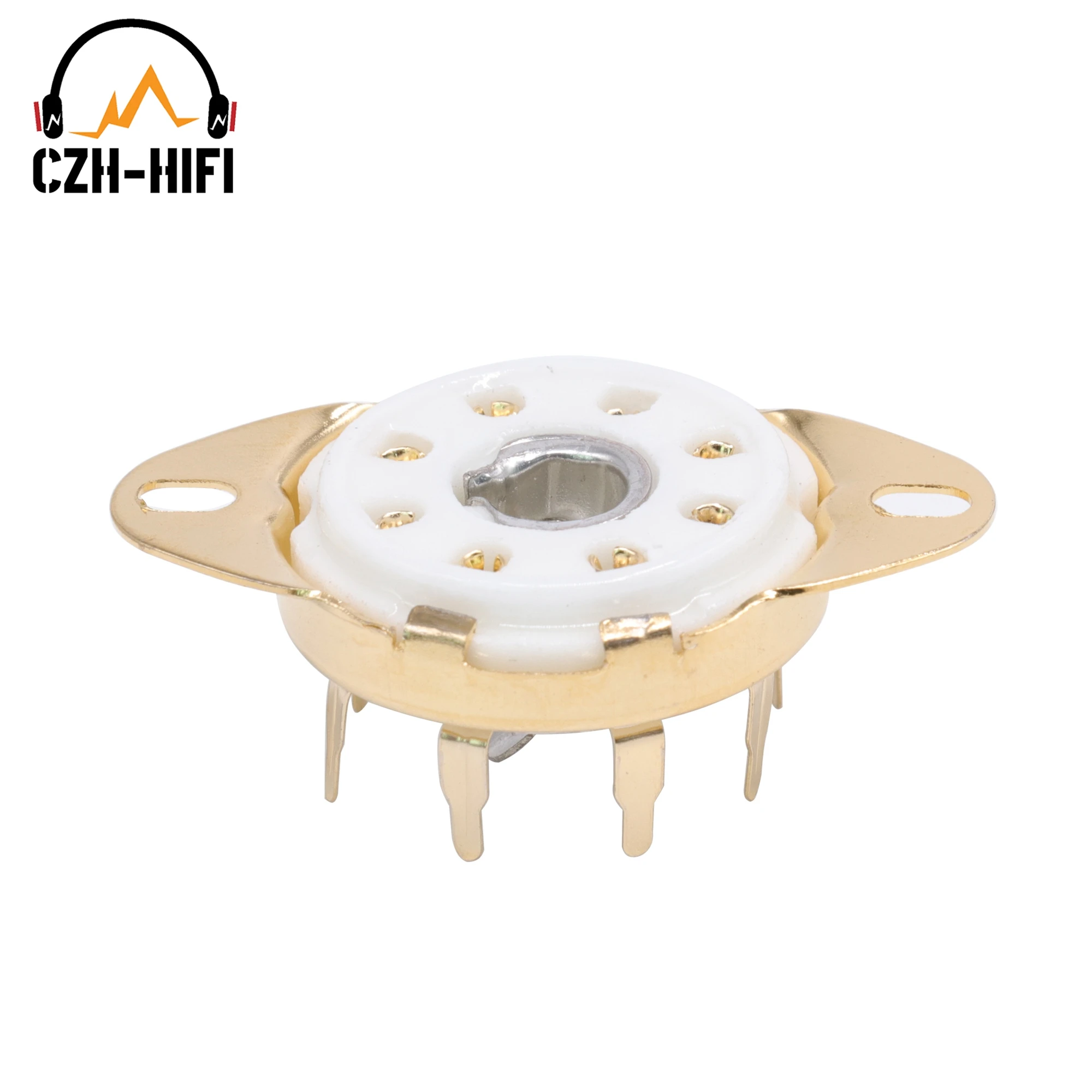 1pc 8pin Ceramic Tube Socket Valve Base Power Lamp Jack for 5B254 C3G 7N7 EF22 Vintage Audio Amplifier DIY Chassis PCB Mount