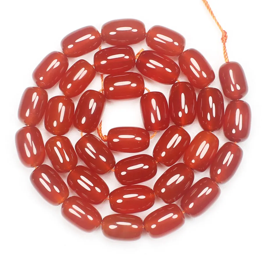 4-18mmNatural Red Agate Oval/Drum shape loose beads 15inch ,For DIY Jewelry Making ! We provide mixed wholesale for all items !