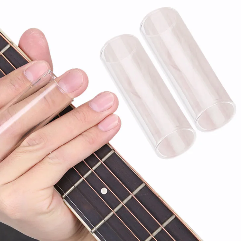 1x Plexiglass Slider Guitar String Slide Glass Bottle Finger Knuckle