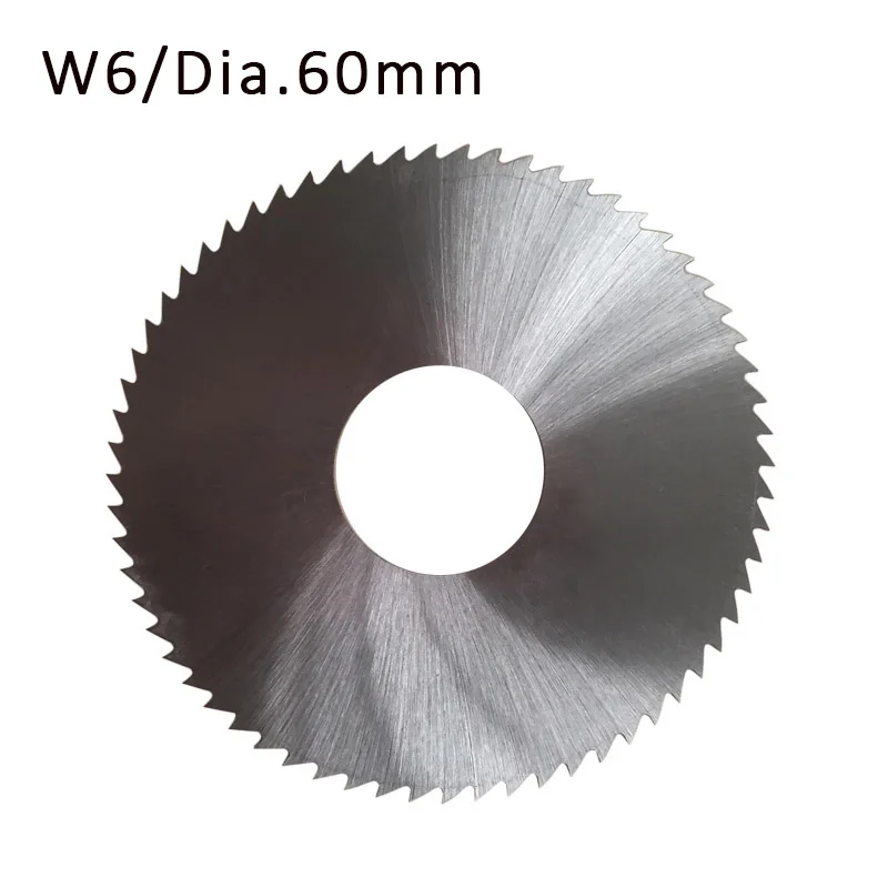 5 ชิ้น/ล็อต Dia.60mm * 0.2-6 มม.16 มม.HSS ใบเลื่อยวงเดือน/เลื่อยตัดออก /ใบเลื่อยตัด W6 วัสดุ